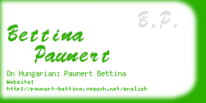 bettina paunert business card